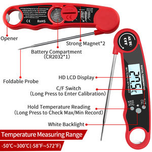 Wholesale Griller Instant Read Meat Digital <b>Thermometer</b> Waterproof with Backlight & Calibration for Kitchen Outdoor Cooking BBQ - Product Image 5