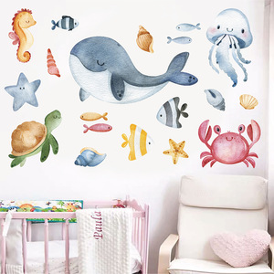 <span class=keywords><strong>Adesivi</strong></span> murali con organismi del <span class=keywords><strong>mondo</strong></span> marino, carta <span class=keywords><strong>da</strong></span> parati rimovibile impermeabile per soggiorno, camera dei bambini, sfondo per la casa, decorazione murale - Product Image 4