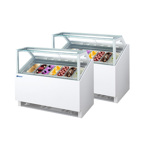 Bolandeng Congélateur vitrine de crème glacée ventilé réfrigéré à température unique pour affichage de crème glacée - Product Image 1