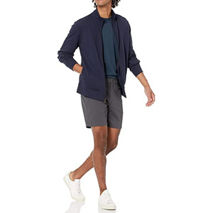 Short décontracté épais et 100% coton personnalisé OEM pour hommes, couleur unie, braguette à glissière, technique écologique de teinture unie au meilleur prix - Product Image 4