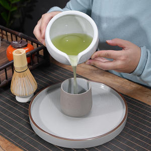 Service à thé Matcha en céramique de style japonais personnalisé-Bol à Matcha authentique pour la préparation et le service du thé traditionnel - Product Image 4