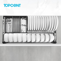 Panier de rangement de cuisine multifonctionnel coulissant à fermeture douce en acier inoxydable chromé avec panneaux trois faces