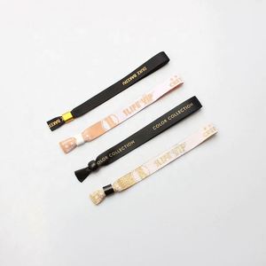 Bracelets d'amitié en tissu de luxe pour garçons et filles, bracelet personnalisé avec logo - Cadeau de mariage - Product Image 4