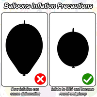 Ballons à queue de 10 pouces de haute qualité, couleurs pastel mates, style rétro, pour fêtes de Noël et événements, ballons à queue Love Quick Link