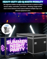 Cabina de DJ personalizada fachada pantalla Led podio mágico pantalla Led Digital creativa para clubes nocturnos bar música electrónica