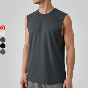 Camiseta sin mangas <span class=keywords><strong>de</strong></span> yoga <span class=keywords><strong>para</strong></span> hombre, <span class=keywords><strong>de</strong></span> modal, transpirable, <span class=keywords><strong>para</strong></span> entrenamiento, fitness, ajuste holgado, hombros anchos, chaleco <span class=keywords><strong>de</strong></span> gimnasio - Product Image 1