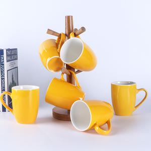 Yellow <b>Ceramic</b> <b>Mugs</b> Set Of 50 Solid Color Coffee <b>Mug</b> For Giveaways HB008 - Product Image 2