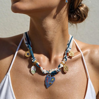 Nouvelle Collection 2025 : Colliers Foulard Bandana Mince Imprimé Guépard avec Breloques, Pendentif Foulard pour Femme, Bijoux