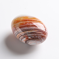 Pierre de palmier en agate naturelle multicouche, polie et rayée, pour la fabrication de pendentifs DIY, agate de guérison Wenwan, polie et prête à l'emploi, vente en gros