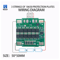 BMS LiFePO4 3S 10A 15A 20A 25A 30A con función de equilibrio, adecuado para productos de PCB y PCBA de dispositivos electrónicos