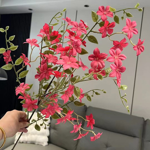 Vente en gros de <span class=keywords><strong>fleurs</strong></span> artificielles en soie à longues branches colorées fausses <span class=keywords><strong>fleurs</strong></span> sauvages pour la décoration de mariage - Product Image 6