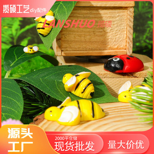 3D Bee And Beetle Set Resin Miniature Animal Sculptures For Home Decoration - Product Image 2