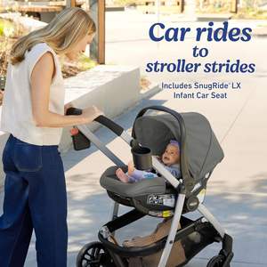 Système de voyage modulaire 3 en 1 en polyester et alliage d'aluminium, siège auto pour bébé et tout-petit, poussette, marcheur pliable pour bébé, <span class=keywords><strong>Ellington</strong></span>, fabriqué en Chine - Product Image 6