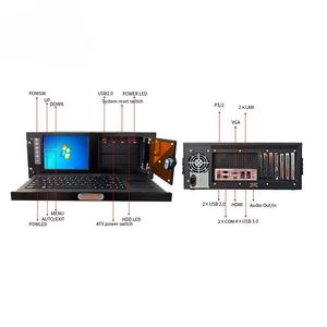 Unité de contrôle industrielle Advantech 4U, compatible chipset B85, ports multi-POE, 10 ports COM, I3/I5/I7 pour l'automatisation d'assemblage et les terminaux - Product Image 4