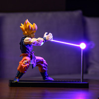 Lámpara LED de Decoración para Oficina con Diseño de Tortuga, Ola de Qigong, Goku Levitando, Luz Nocturna Magnética, Ola de Choque de Dragón, Portátil