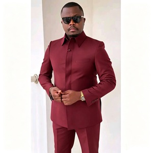 Nouvelle Collection : Costumes <span class=keywords><strong>Homme</strong></span> Élégants – Blazer à Revers Droit et Simple Boutonnage, Ensemble Complet 2 Pièces (Veste et Pantalon) pour Tenue Formelle ou Quotidienne - Product Image 3