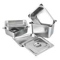 Panci GN Stainless Steel Ekonomis untuk Penyimpanan Makanan Komersial untuk Hotel Restoran Harga Diskon untuk Peralatan Layanan