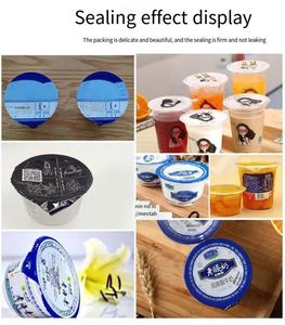 Automatic Desktop Plastic Cup Sealer for <b>Bubble</b> Tea & Soy Milk Four-Cup Capacity With Paper Aluminum Foil Film & Bag Packaging - Product Image 6