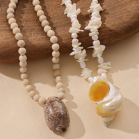 Collier pendentif en pierres naturelles XY 627, nouvelle tendance, pour femmes, fait main, chaîne en perles et coquillages, accessoires en acier inoxydable, cadeau