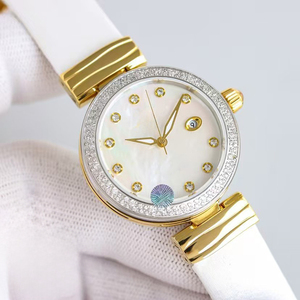 Luxury High Quality Waterproof Luminous Ladies Mechanical <b>Watch</b> Moissanite <b>Case</b> Sapphire Crystal 34mm Date Display Elegant Style - Product Image 3