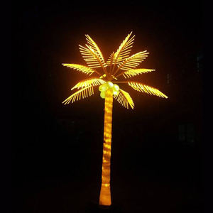 Lumières de Noël intelligentes à motif LED, décoration de palmier cocotier, éclairage de palmier artificiel fantaisie - Product Image 3