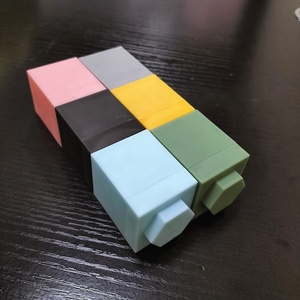 Hot bán 2024 trẻ em Đồ chơi đầy màu sắc LEGO hình Son dưỡng môi bao bì độc đáo Kem Jar ưa thích son môi son bóng rỗng container trường hợp - Product Image 2