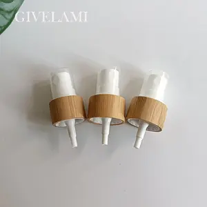 High Quality 18mm 20mm 24mm Bamboo-Plastic Fine Mist Spray Pump Bottle Closure for Bottle Cosmetic Packaging