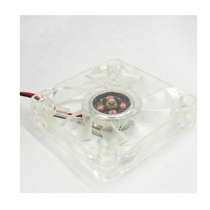 Ventilateur à refroidissement Axial Transparent avec lumière 6010 cc, en plastique, 60x60x10mm, 12V/24V - Product Image 2
