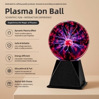 Boule de plasma sphérique attrayante, lumière ambiante, vente en gros, lampe à plasma pour cadeau de vacances, événement d'Halloween