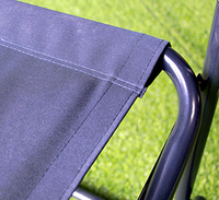 Chaise pliante légère Rouser pour le camping, la pêche, les pique-niques, chaise portable avec accoudoirs, structure en métal