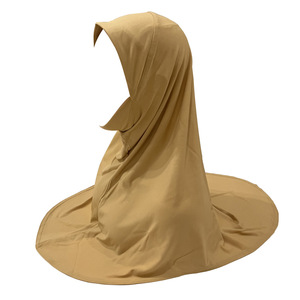 Hijab fin en coton haute densité taille M pour adolescentes et femmes de petite taille, voile facial H302 - Product Image 2