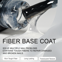 Base Coat en Fibre de Soie ICE NOVA pour Réparer les Ongles Abîmés, Renforcer, Prolonger la Durabilité, Gel en Fibre de Verre Haute Résistance, Anti-Jaunissement des Ongles Abîmés