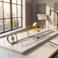 Wholesale OEM SL-5602 Bb Trombone Lacquered Gold Slide Brass Instrument Includes Accessories Foambody Case Tianjin for Music