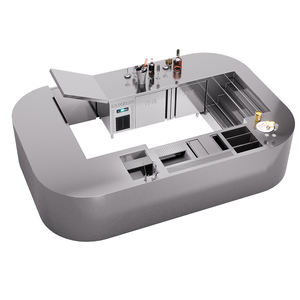 Bancone Bar Personalizzabile in Acciaio Inox per Aeroporti e Centri Commerciali, Design per Caffetterie, Gelaterie e Negozi - Product Image 6