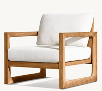 Chaise longue d'extérieur en teck moderne NAVARO - Meubles de jardin écologiques résistants aux UV