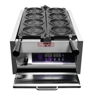 Attrezzatura per Snack personalizzata nuova Mini cialda rotonda per <span class=keywords><strong>Waffle</strong></span> commerciale con moneta da 4 pezzi - Product Image 4