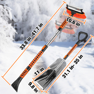 Extracteur de <span class=keywords><strong>pare</strong></span>-<span class=keywords><strong>brise</strong></span> en plastique métallique avec gant électrique Kult fenêtre lame en laiton cuivre voiture <span class=keywords><strong>grattoir</strong></span> à glace brosse à neige - Product Image 3