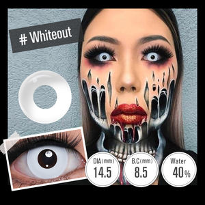 Lentilles de contact colorées pour cosplay, lentilles de contact fantaisie blanches, lentilles de contact colorées pour Halloween - Product Image 5