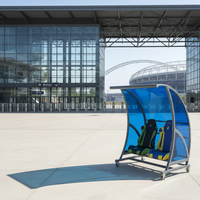 Banc de Remplacement pour Équipe de Football Personnalisé OEM - Siège de Remplacement Robuste en Fer pour Stade et Patio Extérieur (Modèle NPY-VIP)