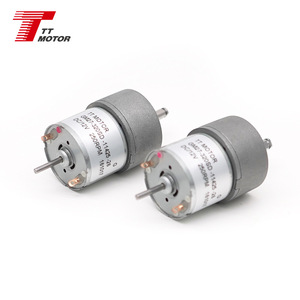 มอเตอร์เกียร์ดีซีแบบมีเอนโค้ดเดอร์ขนาด 27 มม. พร้อมเพลาส่งกำลังด้านหลัง 12V 250 รอบต่อนาที มีสินค้าในสต็อกโรงงาน - Product Image 2
