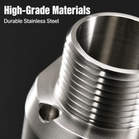 Pièces usinées sur commande en aluminium et acier inoxydable de haute précision, usinées sur tour CNC, service de prototypage rapide en métal 3D OEM
