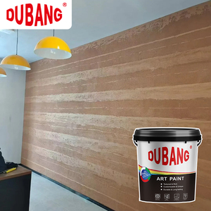 Peinture murale intérieure et extérieure écologique, durable et artistique, revêtement acrylique en terre battue pour maison, application au pinceau - Product Image 4