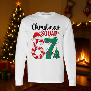 Maglietta a maniche lunghe coordinata per la famiglia a tema natalizio, regali di Natale Cina A12148 - Product Image 4