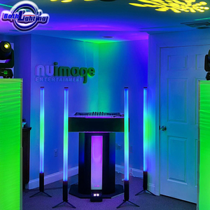 Tubes <span class=keywords><strong>LED</strong></span> étanches 360° (4 pièces) avec sac, lumières pixel RGBWA sans fil pour scène, mariage, DJ, événement, club, fête, concerts, IP65 - Product Image 6