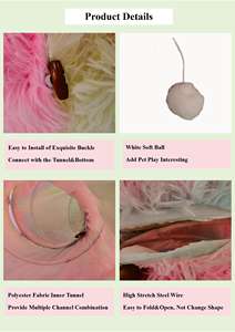 سرير قطط فاخر من الفرو الصناعي للشتاء، متوفر بالجملة، 4 سم، قابل للغسل، على شكل دونات، دافئ ومريح، مناسب للكلاب مثل البولدوغ - Product Image 3