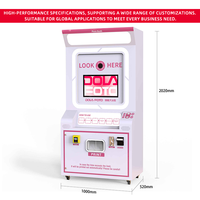 DOLA Photomaton entièrement automatique avec écran tactile de 21,5 pouces, impression instantanée, paiement par pièces, télécommande pour smartphones et iPad