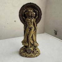 Figurines personnalisées de la déesse grecque Hécate, statues en résine, sculpture d'autel païen, style bois, décoration intérieure, cadeaux