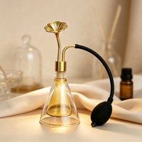 Flacon d'exposition robuste en laiton pour l'aromathérapie, la dégustation de spiritueux et l'échantillonnage d'huiles essentielles lors d'événements