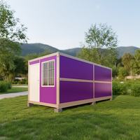 Maisonnette Moderne Économique en Panneaux Sandwich Pliables, Conteneur Habitable de 20 pieds avec Chambre pour l'Habitation