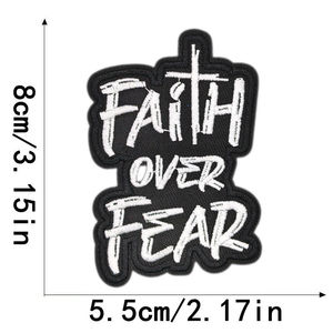 Patch en tissu de forme irrégulière personnalisable, motif religieux Jésus, lettres, broderie personnalisée pour chapeau/vêtements - Product Image 3